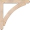 Ekena Millwork Thorton Craftsman Smooth Bracket w/ Offset Brace, Douglas Fir, 5 1/2"W x 34"D x 34"H BKT0604X34X34THR04SDF - alternate 2